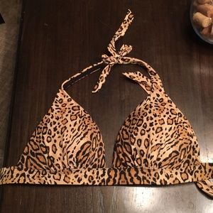 VS cheetah Bikini Top Bathing Suit- Size L